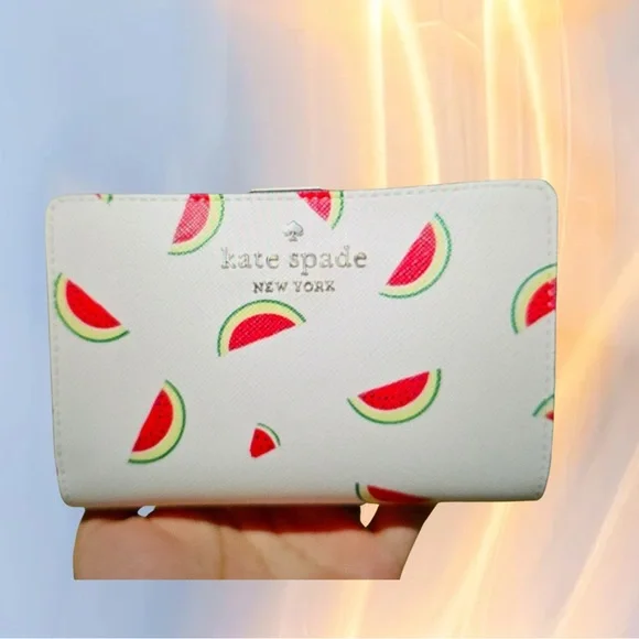 Kate Spade Staci Watermelon Bifold Wallet - NWT and Packaging - Picture 2 of 14